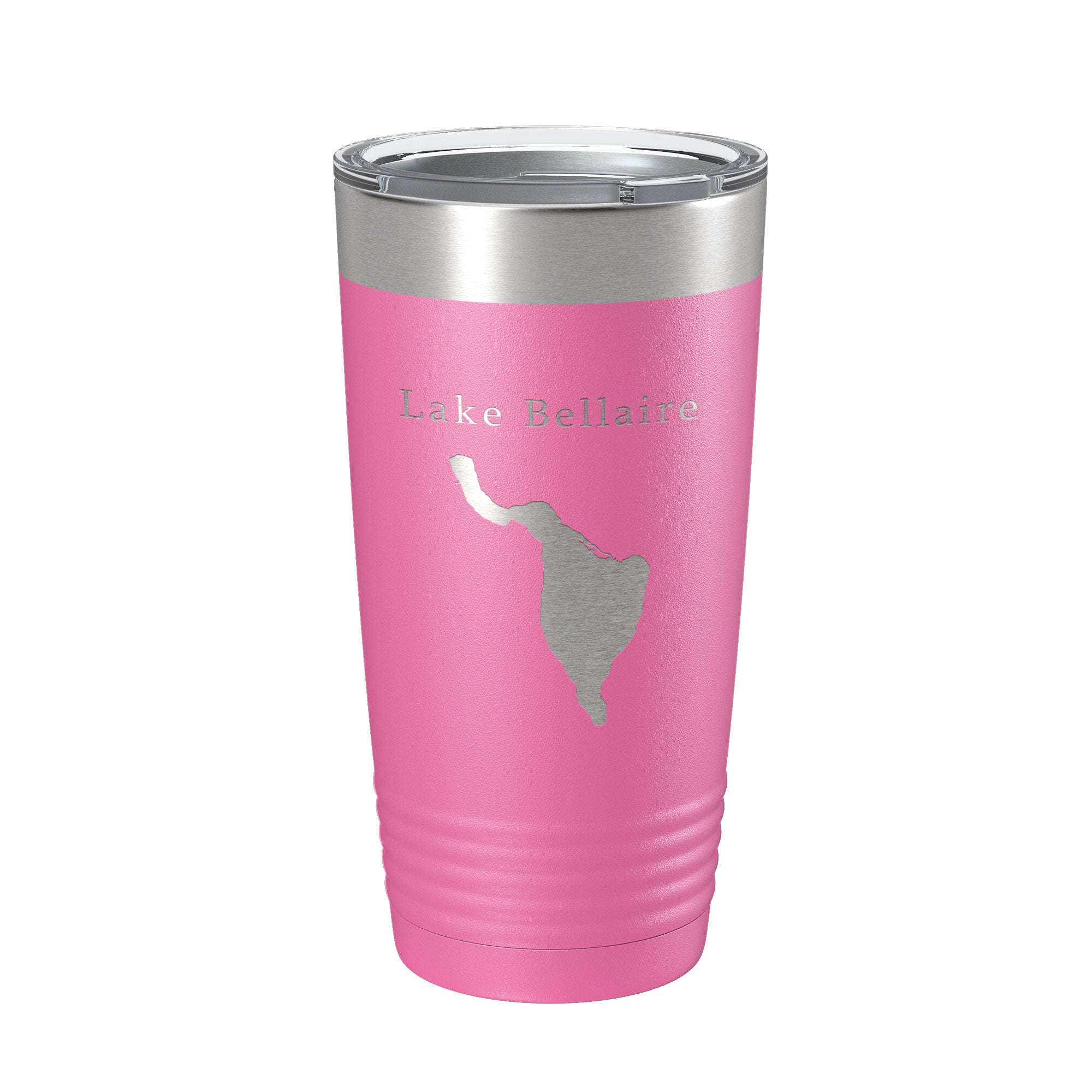 Lake Bellaire Map Tumbler Travel Mug Insulated Laser Engraved Coffee Cup Michigan 20 oz